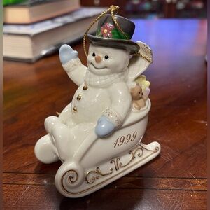1999 Lenox Snowman Christmas Tree ornament